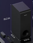 MEREDO 3.1-Kanal synchronisierte RGB-Beleuchtung, G38-Subwoofer und DC-Netzteil