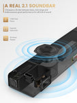 MEREDO Wooden Built-in 2.1 Soundbar-D47CH-6 Upgrade Version
