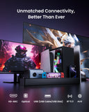 MEREDO Sound Bar for Smart TV 3.1CH PC Gaming Soundbar with Subwoofer RGB Lighting Audio Sync - G38