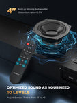 MEREDO Wooden Built-in 2.1 Soundbar-D47CH-6 Upgrade Version